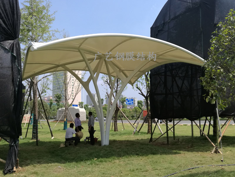 寧鄉企業文化園膜結構景觀標志